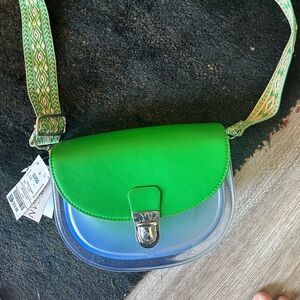 New see through green bag